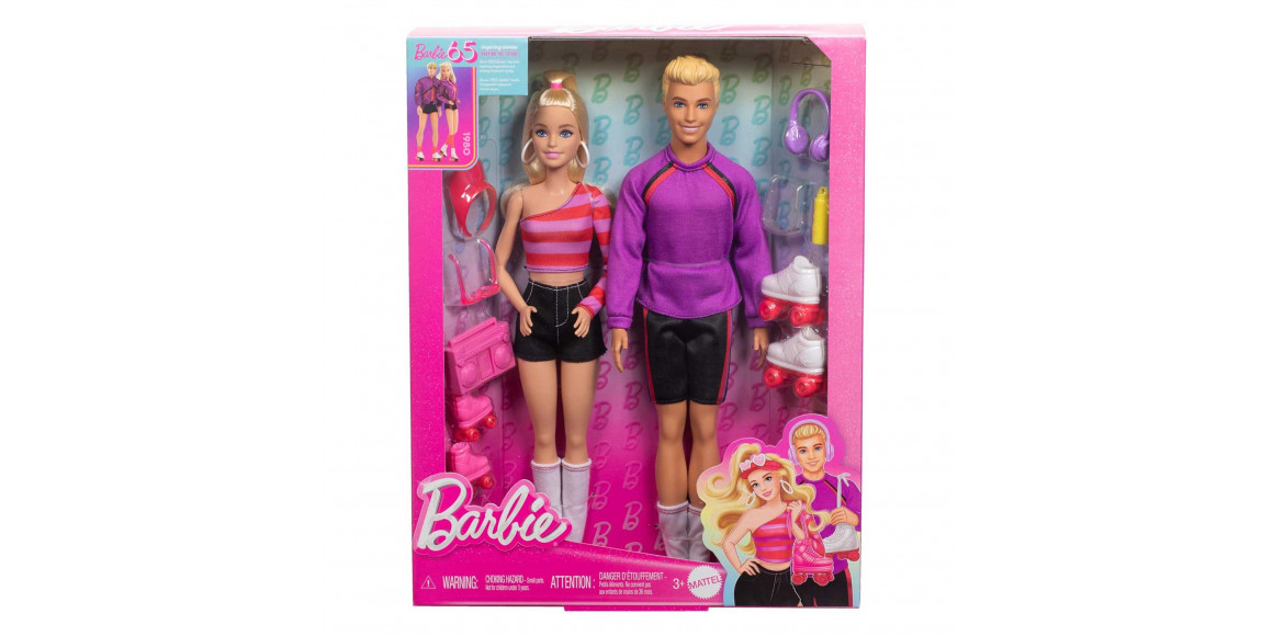 Doll BARBIE HXK90 BRB KEN & BARB 2PK 65TH ANNV 