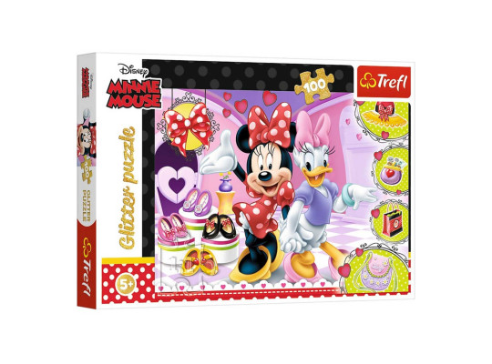 Puzzle and mosaic TREFL TR100-GLT 14820 MINNIE AND TRINKETS 