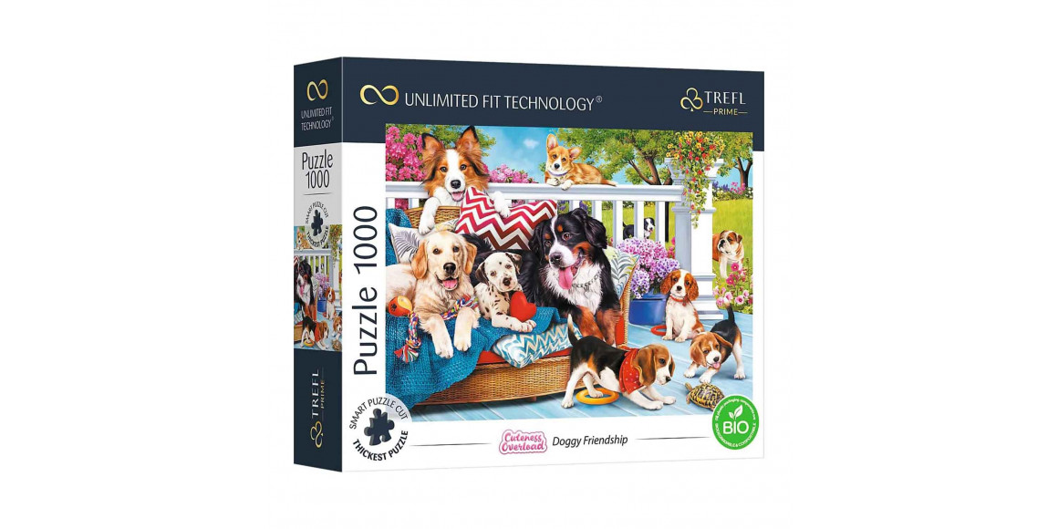 Пазл и мозайка TREFL TR1000-UFT 10698 DOGGY FRIENDSHIP 