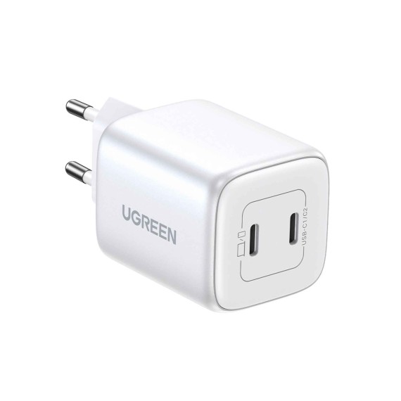 Power adapter UGREEN CD294 Nexode GaN Fast Charging 45W PD 2 Ports (WH) (15327)