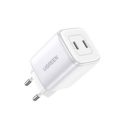 Power adapter UGREEN CD294 Nexode GaN Fast Charging 45W PD 2 Ports (WH) (15327)