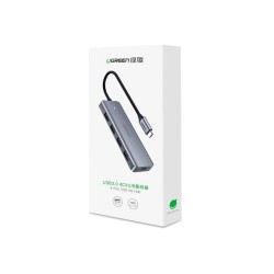 Usb-hub UGREEN 4xUSB-A USB3.0 Type-C (BK) (70336)