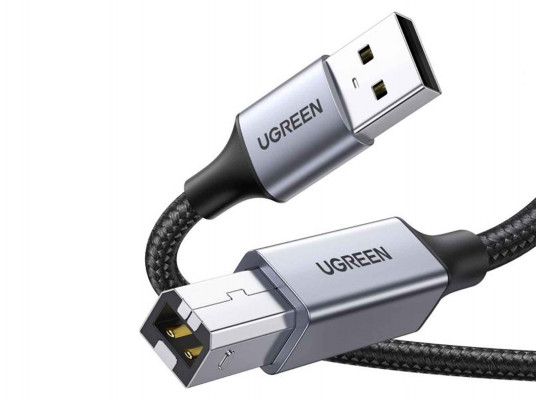 Кабель UGREEN US369 USB-A 2.0 Printer Cable 2m (BK) (80803)