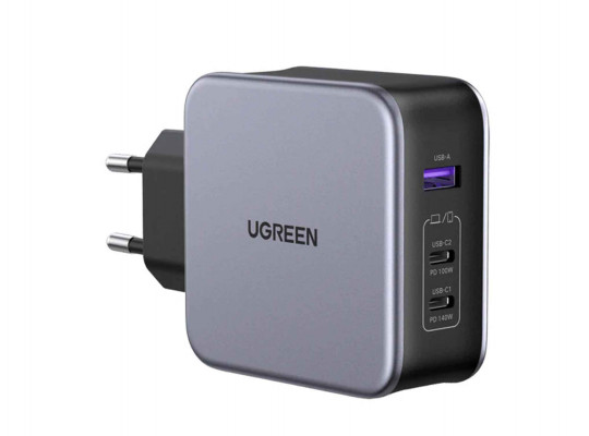 Հոսանքի ադապտոր UGREEN CD328 Nexode GaN Fast Charging 140W PD 3 Ports (GR) (90549)