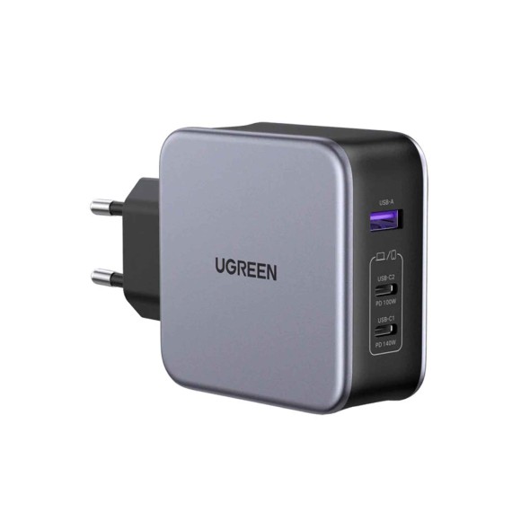 Հոսանքի ադապտոր UGREEN CD328 Nexode GaN Fast Charging 140W PD 3 Ports (GR) (90549)