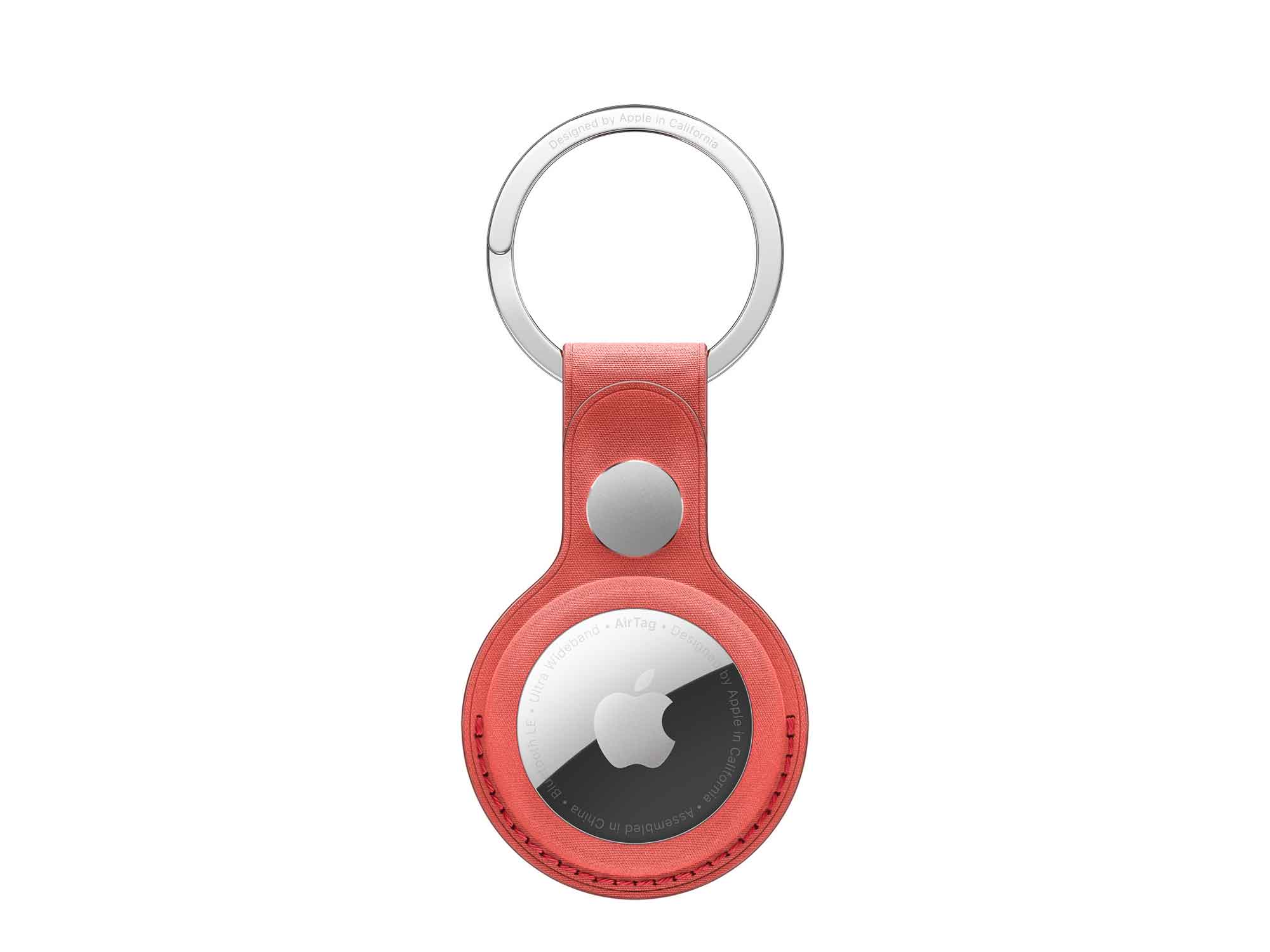 Սմսրթ տեղորոշիչի պատյան APPLE AirTag FineWoven Key Ring (Coral) (MT2M3ZM/A)