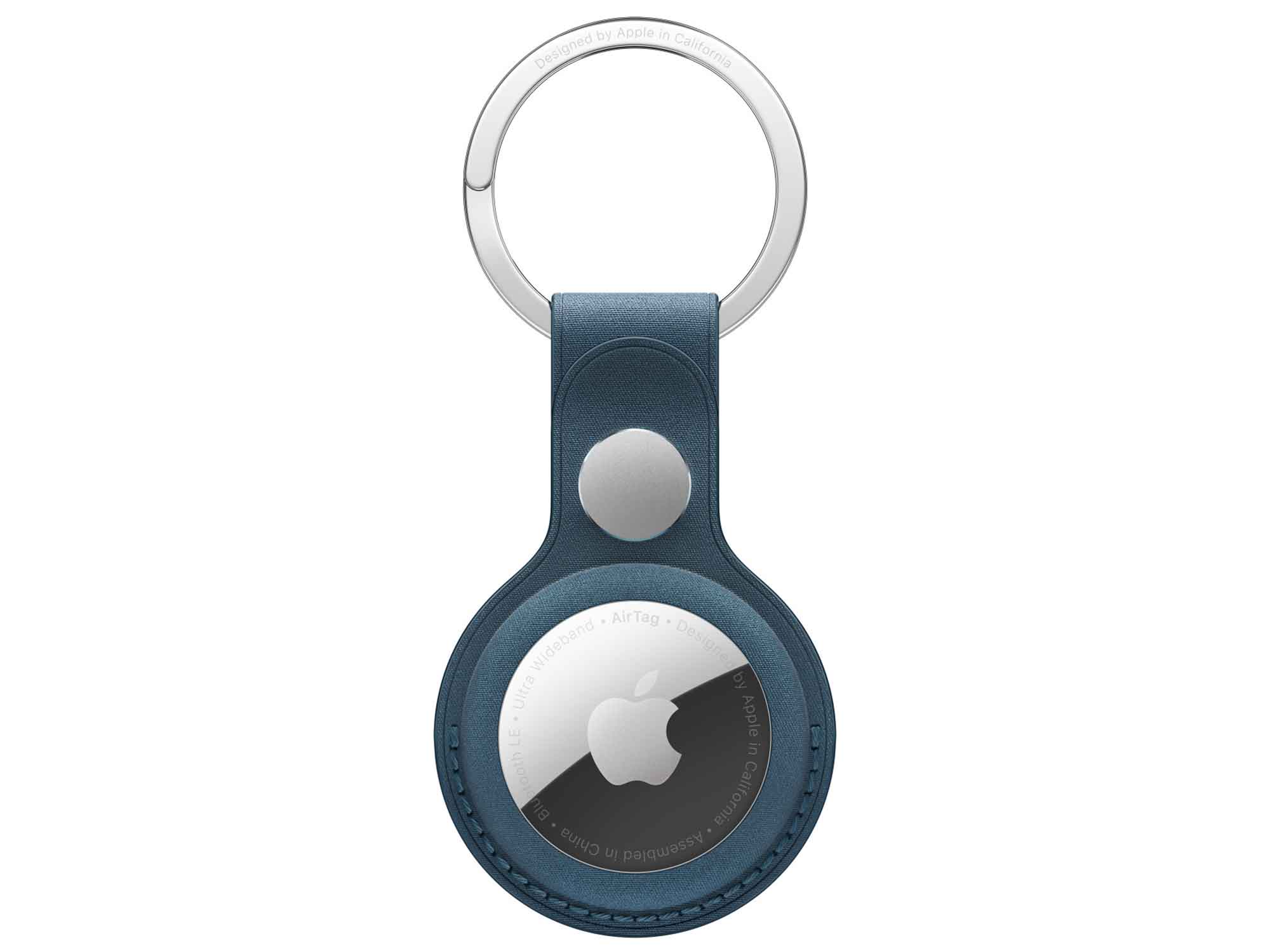 Cover for smart tag APPLE AirTag FineWoven Key Ring (Pacific Blue) (MT2K3ZM/A)