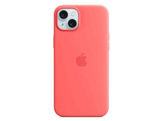 Cover for smartphone APPLE iPhone 15 Plus Silicone Case with MagSafe (Guava) (MT163ZM/A)