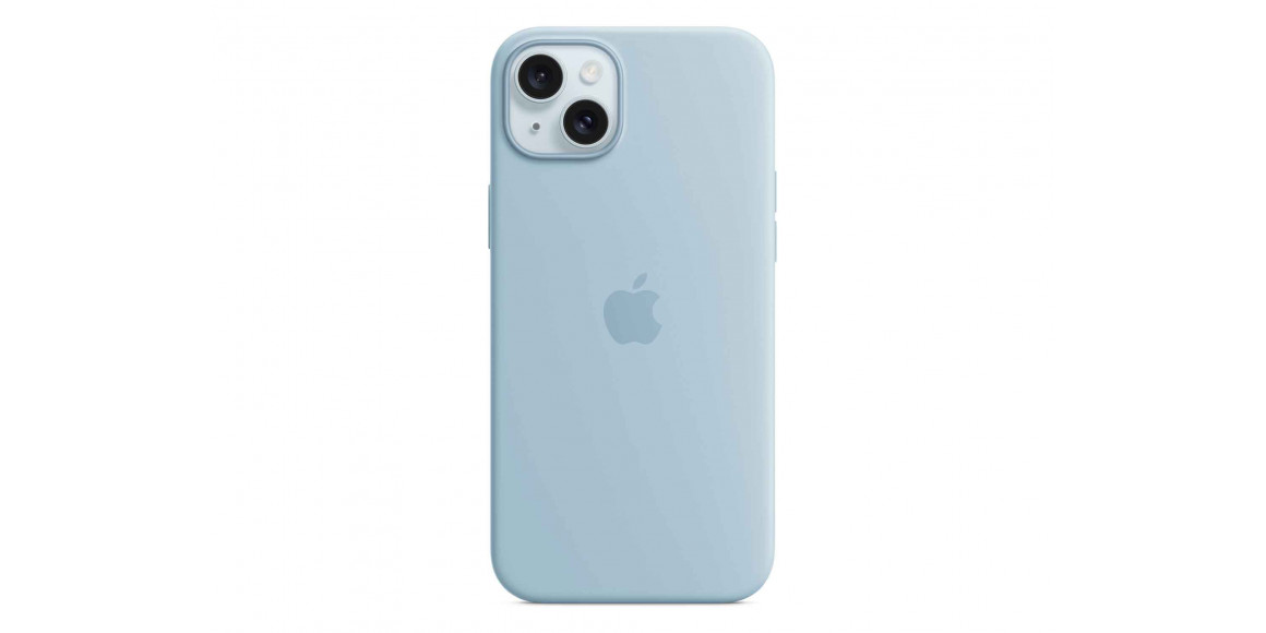 Cover for smartphone APPLE iPhone 15 Plus Silicone Case with MagSafe (Light Blue) (MWNH3ZM/A)