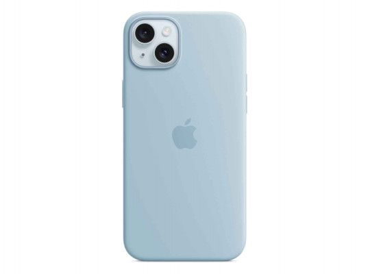 Cover for smartphone APPLE iPhone 15 Plus Silicone Case with MagSafe (Light Blue) (MWNH3ZM/A)