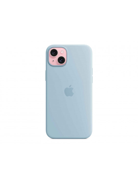 Cover for smartphone APPLE iPhone 15 Plus Silicone Case with MagSafe (Light Blue) (MWNH3ZM/A)