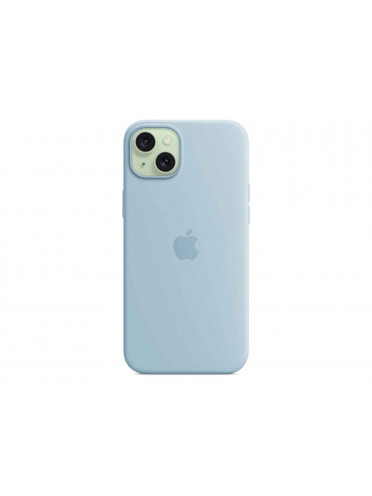 Cover for smartphone APPLE iPhone 15 Plus Silicone Case with MagSafe (Light Blue) (MWNH3ZM/A)