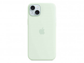 Cover for smartphone APPLE iPhone 15 Plus Silicone Case with MagSafe (Soft Mint) (MWNG3ZM/A)