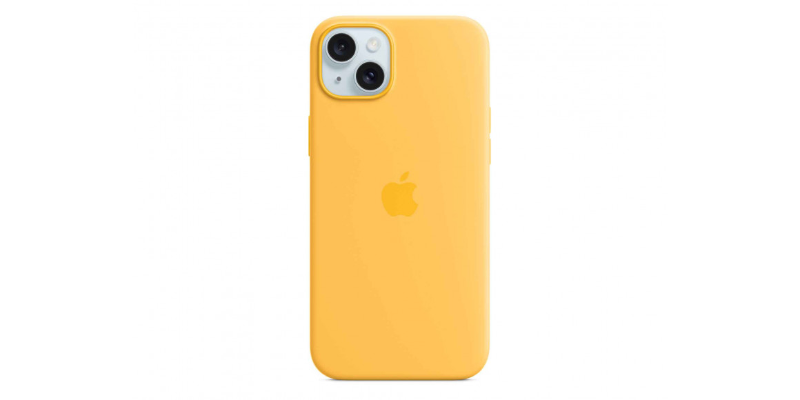 Cover for smartphone APPLE iPhone 15 Plus Silicone Case with MagSafe (Sunshine) (MWNF3ZM/A)