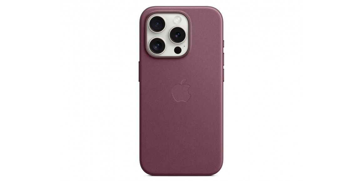 Cover for smartphone APPLE iPhone 15 Pro FineWoven Case with MagSafe (Mulberry) (MT4L3ZM/A)