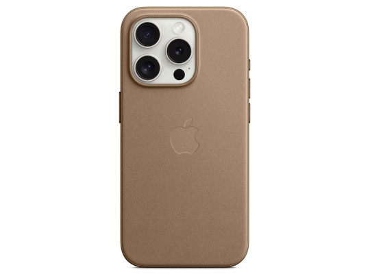 Հեռախոսի պատյան APPLE iPhone 15 Pro FineWoven Case with MagSafe (Taupe) (MT4J3ZM/A)