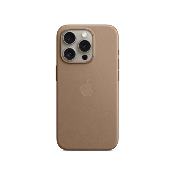 Cover for smartphone APPLE iPhone 15 Pro FineWoven Case with MagSafe (Taupe) (MT4J3ZM/A)