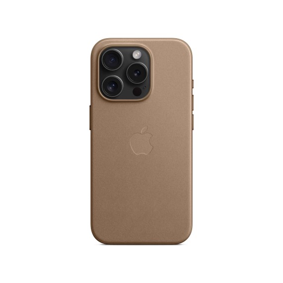 Cover for smartphone APPLE iPhone 15 Pro FineWoven Case with MagSafe (Taupe) (MT4J3ZM/A)
