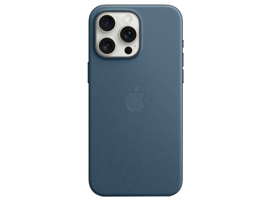 Cover for smartphone APPLE iPhone 15 Pro Max FineWoven Case with MagSafe (Pacific Blue) (MT4Y3ZM/A)