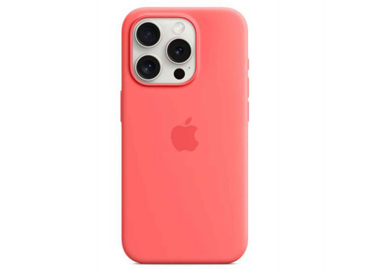 Cover for smartphone APPLE iPhone 15 Pro Silicone Case With MagSafe (Guava) (MT1G3ZM/A)