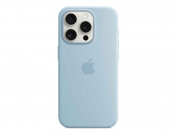 Cover for smartphone APPLE iPhone 15 Pro Silicone Case With MagSafe (Light Blue) (MWNM3ZM/A)