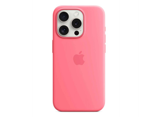 Cover for smartphone APPLE iPhone 15 Pro Silicone Case With MagSafe (Pink) (MWNJ3ZM/A)