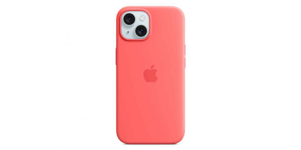 Cover for smartphone APPLE iPhone 15 Silicone Case With MagSafe (Guava) (MT0V3ZM/A)