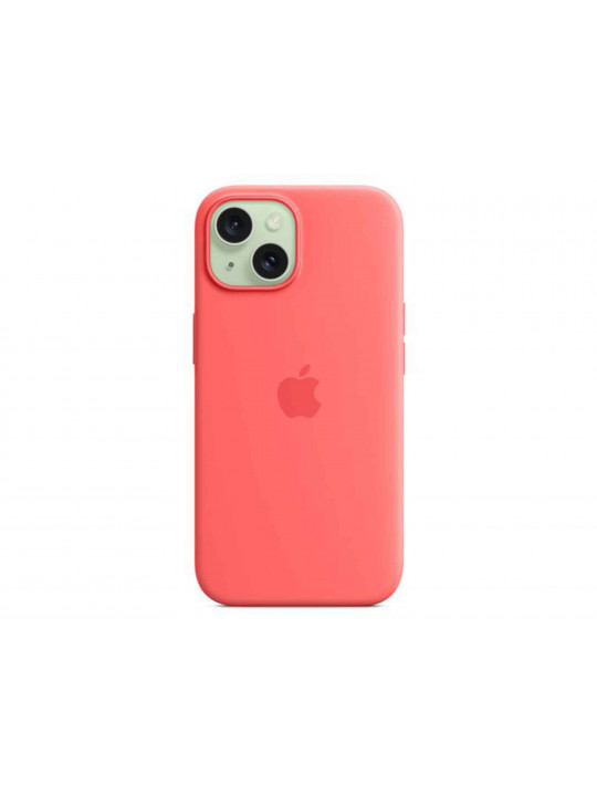 Cover for smartphone APPLE iPhone 15 Silicone Case With MagSafe (Guava) (MT0V3ZM/A)