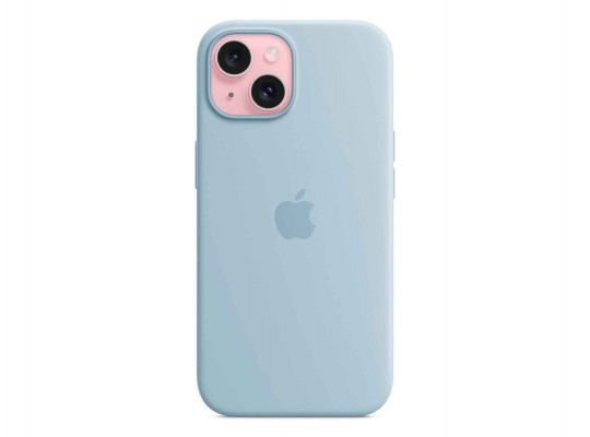 Cover for smartphone APPLE iPhone 15 Silicone Case With MagSafe (Light Blue) (MWND3ZM/A)