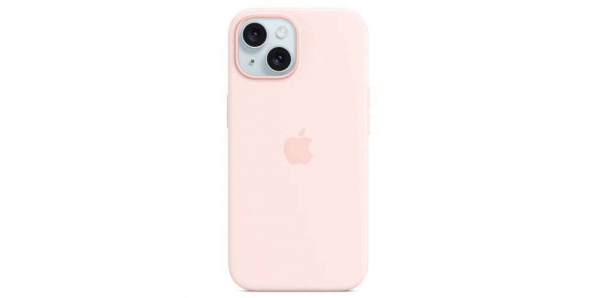 Հեռախոսի պատյան APPLE iPhone 15 Silicone Case With MagSafe (Light Pink) (MT0U3ZM/A)