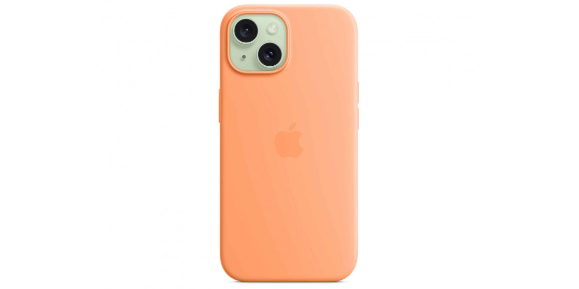 Чехлы для смартфонов APPLE iPhone 15 Silicone Case With MagSafe (Orange Sorbet) (MT0W3ZM/A)