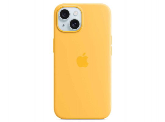 Cover for smartphone APPLE iPhone 15 Silicone Case With MagSafe (Sunshine) (MWNA3ZM/A)