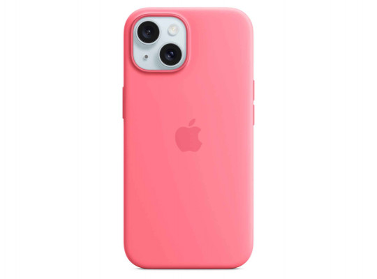 Cover for smartphone APPLE iPhone 15 Silicone Case with MagSafe (Pink) (MWN93ZM/A)