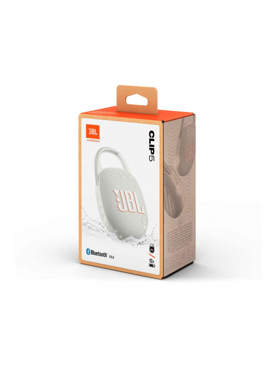 Bluetooth բարձրախոս JBL Clip 5 (WH) 