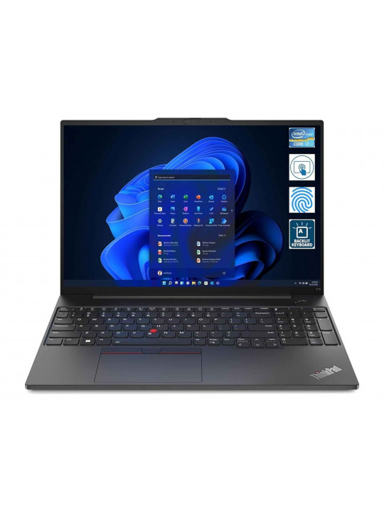 Ноутбук LENOVO ThinkPad E16 Gen1 (i5-1335U) 16 8GB 512GB MX550-2GB (Black)+BAG (21JN001QGP) 