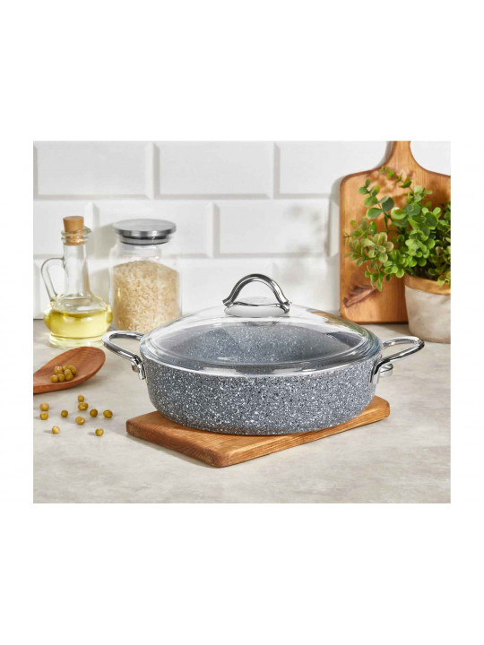 Կաթսաներ FALEZ PDR1014 PEDRA GREY LINE S.S HANDLE SAUCEPAN IND.30CM 