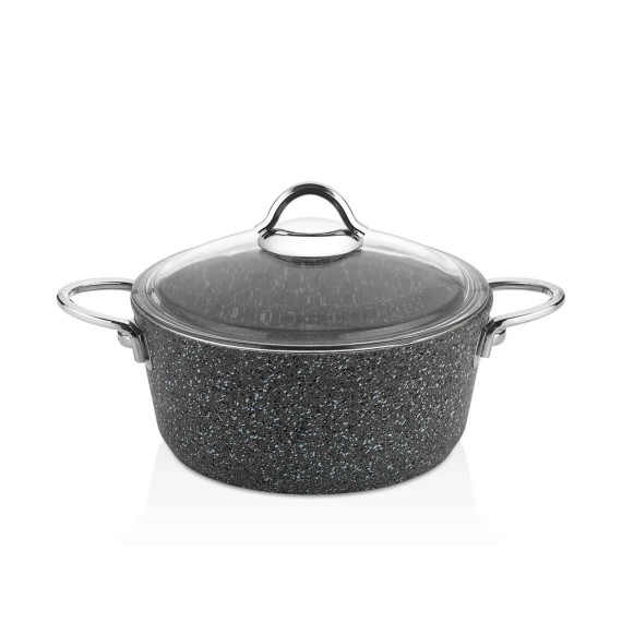 Կաթսաներ FALEZ PDR1007 PEDRA GREY LINE S.S HANDLE IND.20CM 