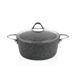 Casserols FALEZ PDR1008 PEDRA GREY LINE S.S HANDLE IND.22CM 