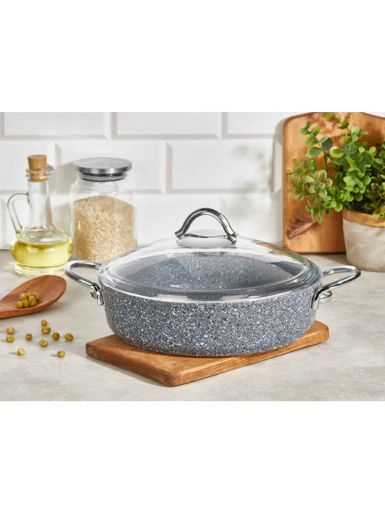 Կաթսաներ FALEZ PDR1012 PEDRA GREY LINE S.S HANDLE SAUCEPAN IND.26CM 