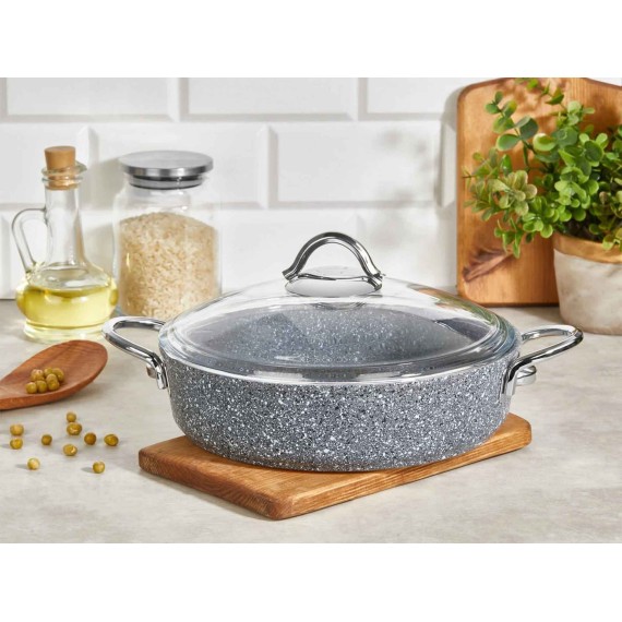 Casserols FALEZ PDR1012 PEDRA GREY LINE S.S HANDLE SAUCEPAN IND.26CM 