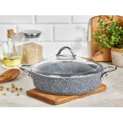 Casserols FALEZ PDR1011 PEDRA GREY LINE S.S HANDLE SAUCEPAN IND.24CM 