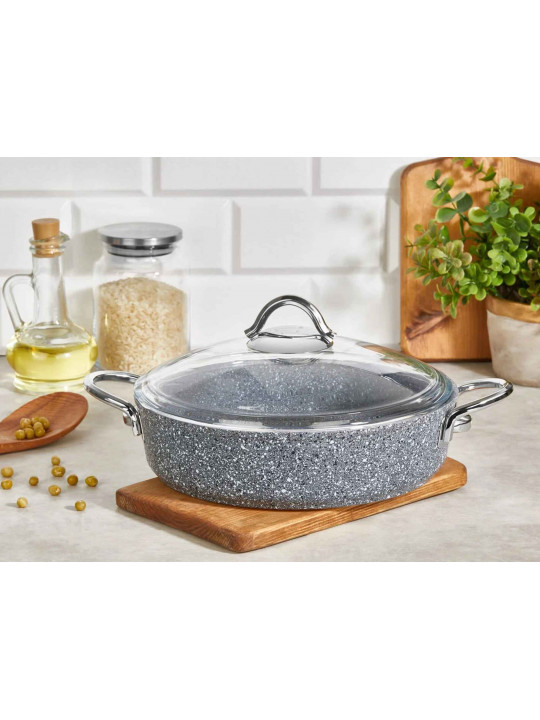 Կաթսաներ FALEZ PDR1011 PEDRA GREY LINE S.S HANDLE SAUCEPAN IND.24CM 