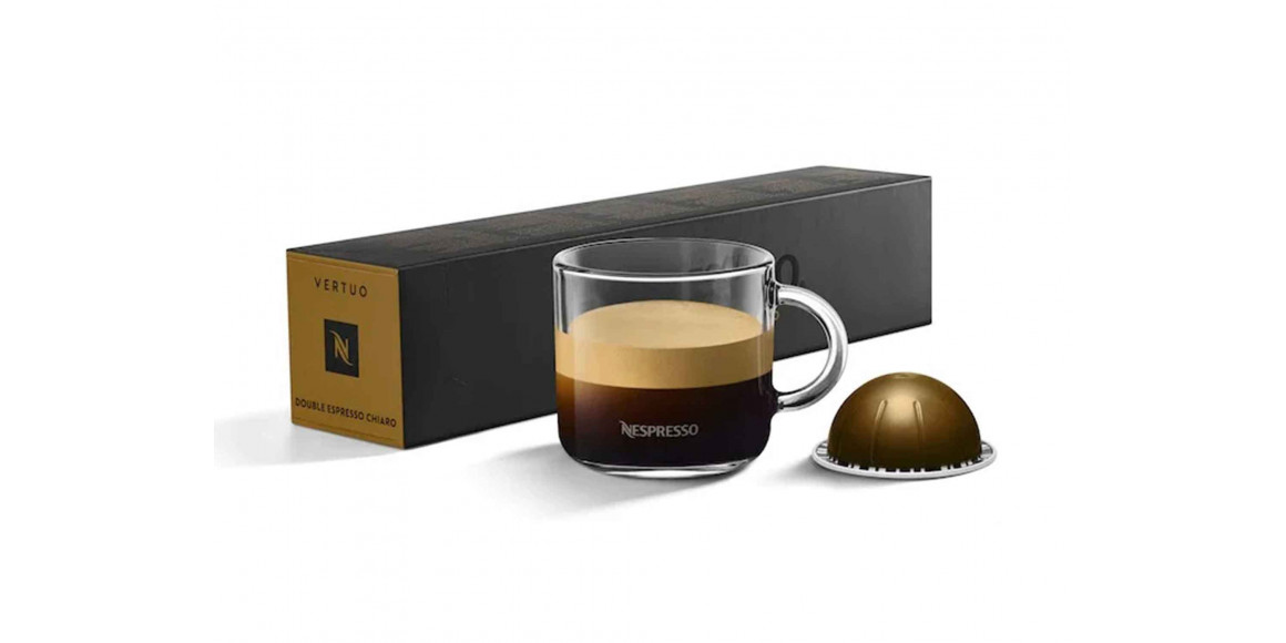 Coffee capsules NESPRESSO VERTUO DOUBLE ESPRESSO CHIARO 