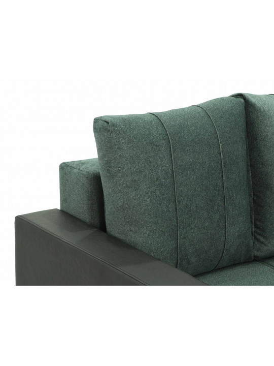 Sofa HOBEL CORNER ERICA BLACK 4503/GREEN MOCASSI 5515 L(6) 