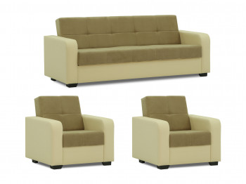 Sofa set HOBEL FROST 3+1+1 TONG BEIGE/DARK BEIGE VIVALDI 21 (4) 
