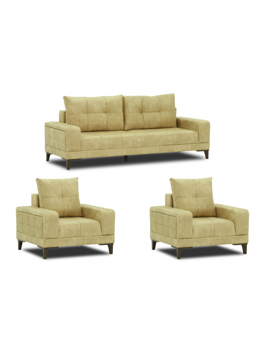 Sofa set HOBEL AGATA 3+1+1 BEIGE LOFT 3 (3) 