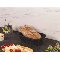 Bread basket KESPER 19808 FULL-PLASTIC 30X20 BLACK 