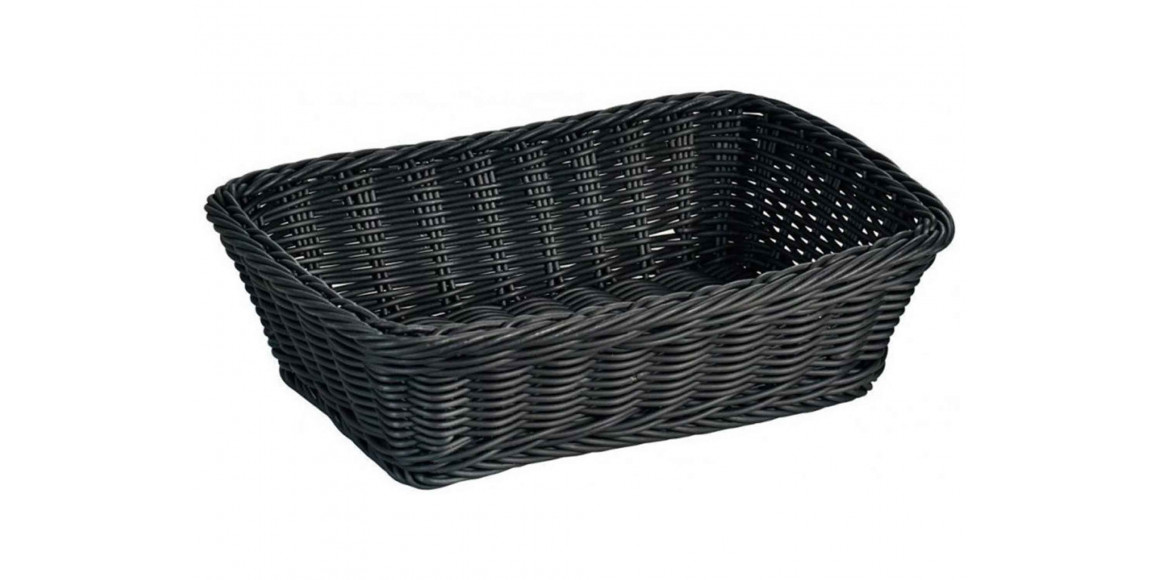 Bread basket KESPER 19808 FULL-PLASTIC 30X20 BLACK 
