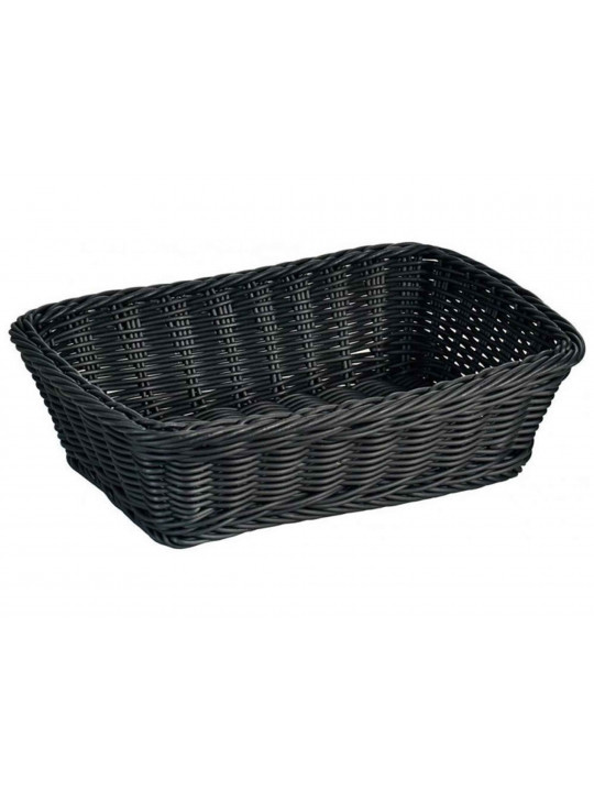 Bread basket KESPER 19808 FULL-PLASTIC 30X20 BLACK 
