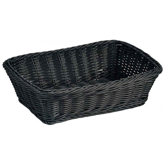 Bread basket KESPER 19808 FULL-PLASTIC 30X20 BLACK 